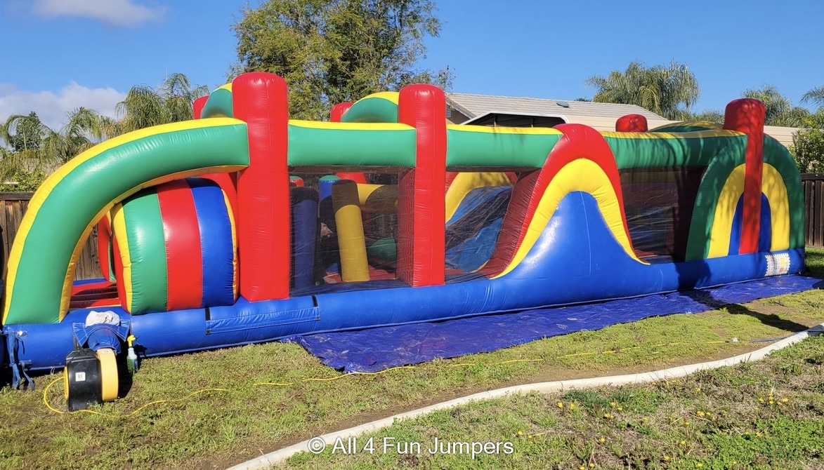 40' Multicolored Obstacle Course - Temecula, Menifee, Nuevo and more!